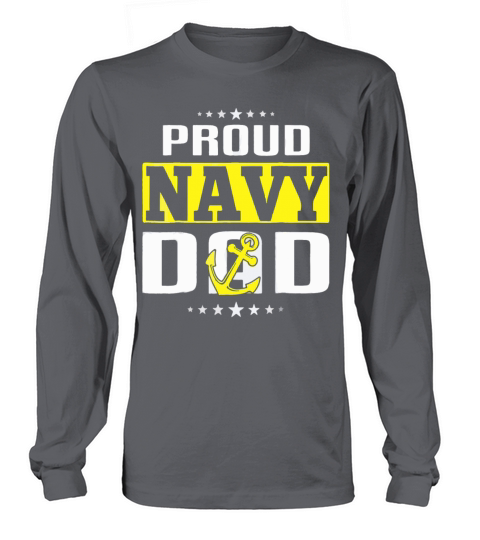 Proud navy dad navy shirts 2 Women's Long Sleeve