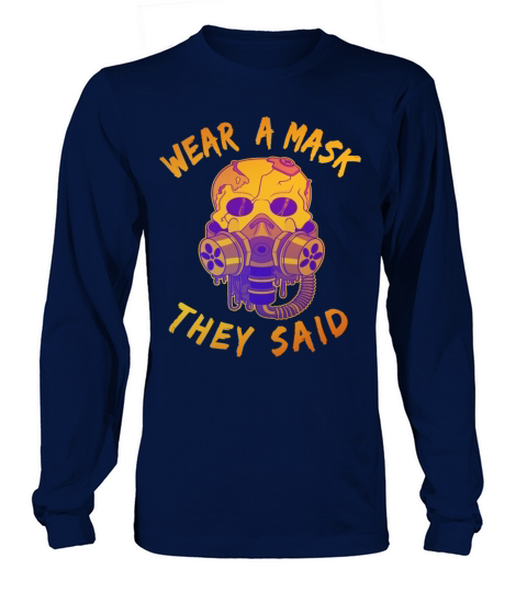 Gasmask Skull Horror gas mask gift Men's Long Sleeve