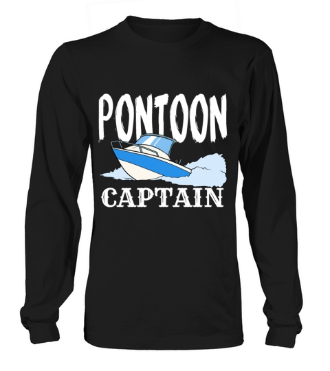 Boating Boat Pontoon Motorboat Captain Seaman Gift Men's Long Sleeve