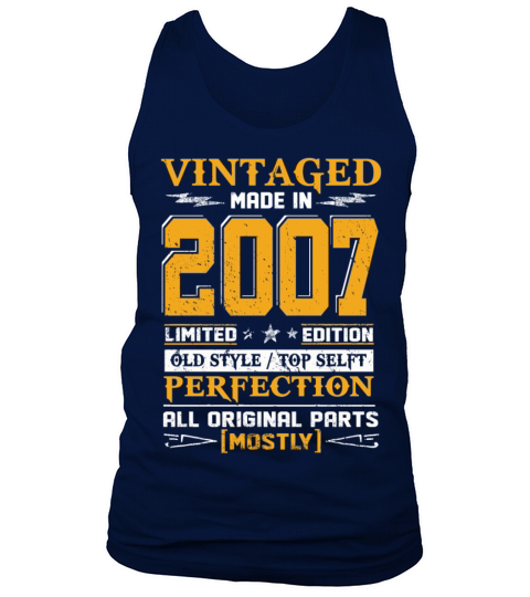 Vintaged Made In 2007 Limited Editon Men's Tank Top