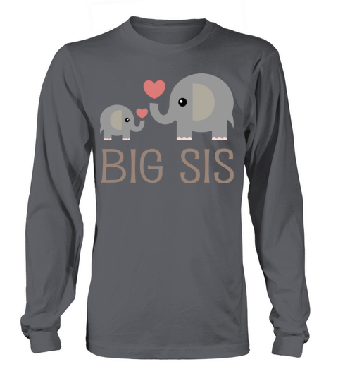 Big Sis Elephants Women's Long Sleeve
