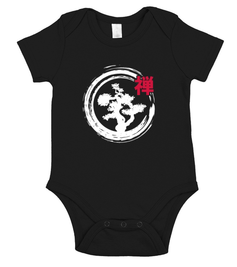 Bonsai Tree Zen Japanese Short Sleeve Baby One-Piece
