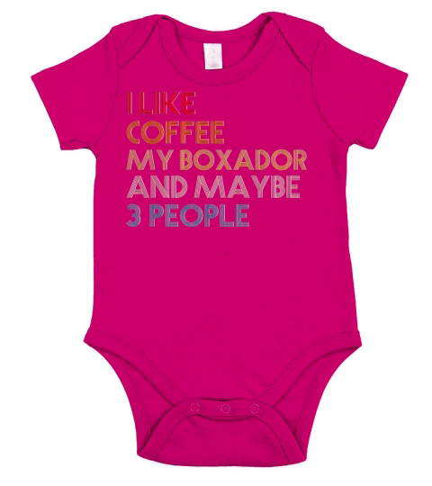 Boxador Dog Owner Coffee Lovers Quote Gift Vintage Short Sleeve Baby One-Piece