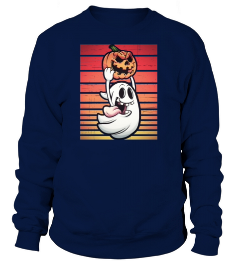 Halloween Ghost Pumpkin Funny funny Women's Sweatshirt