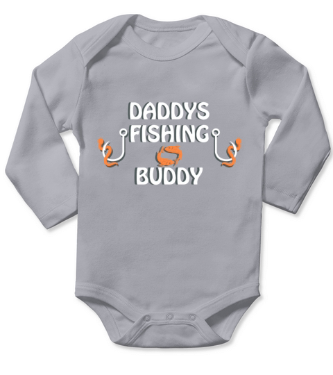 Fish Fishing Gift Pike Eel Butt Fishing Long Sleeve Baby One-Piece
