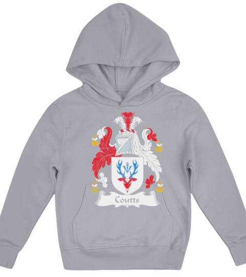 Coutts Family Crest Scottish Family Crests Kids Hoodie