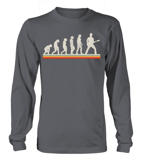 Guitar Player Evolution Vintage Gift Men's Long Sleeve