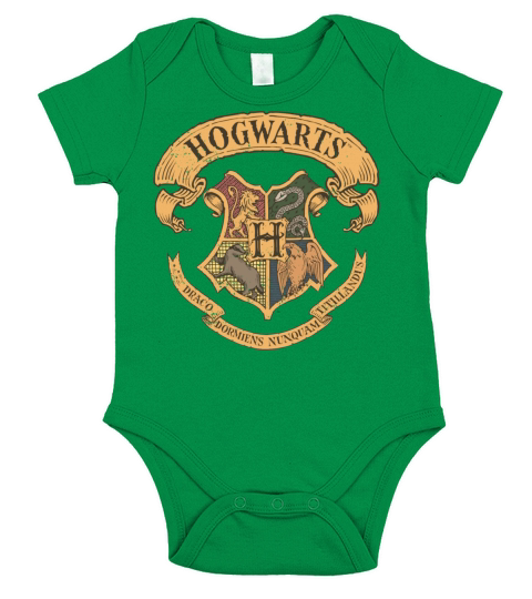 Harry Potter Hogwarts Coat of Arms small Short Sleeve Baby One-Piece