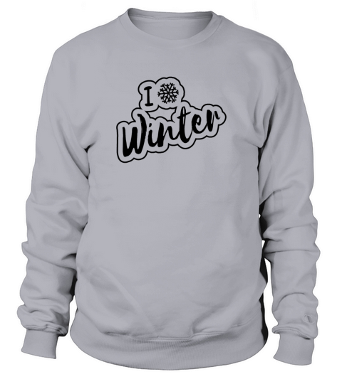 I love Winter Wintersports Christmas Women's Sweatshirt