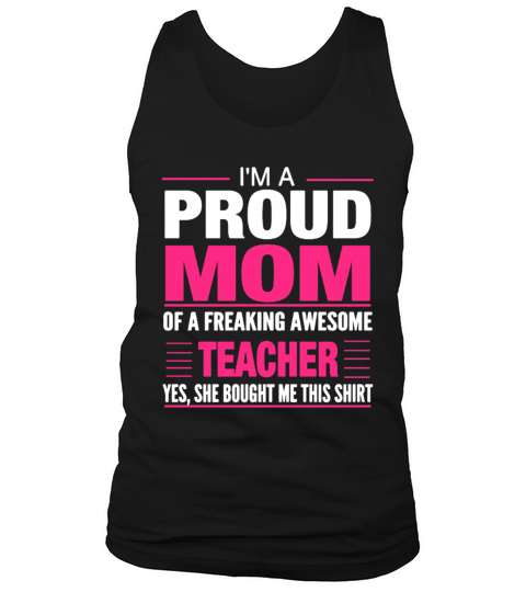 Proud Mom Of Awesome Teacher Men's Tank Top