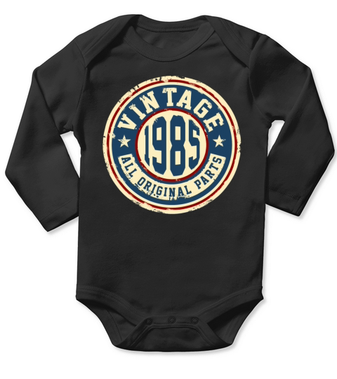 Vintage 1985 Long Sleeve Baby One-Piece