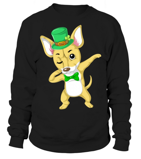 dabbing chihuahua st patricks day Women's Sweatshirt
