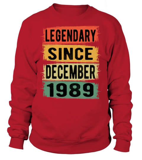 Birthday Retro Legendary December 1989 Women's Sweatshirt