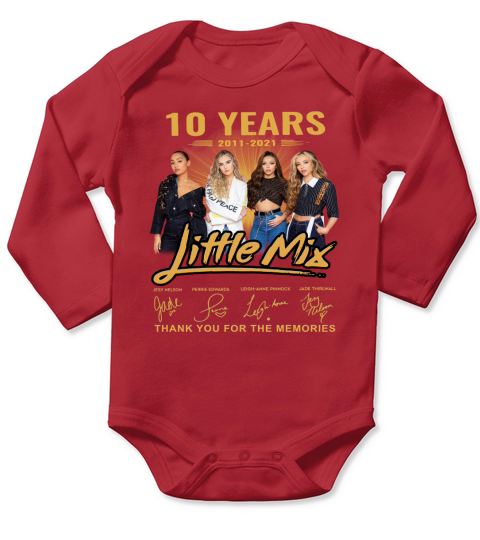 10 years 2011 2021 Little Mix thank you for the memories signatures Long Sleeve Baby One-Piece
