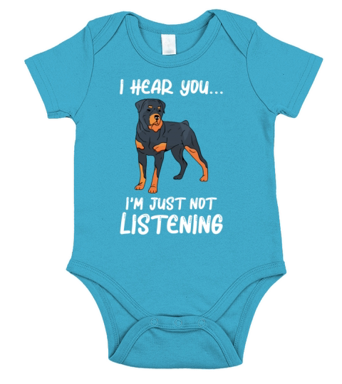Funny Rottie Rottweiler Dog Owner Animal Mom Gift Short Sleeve Baby One-Piece