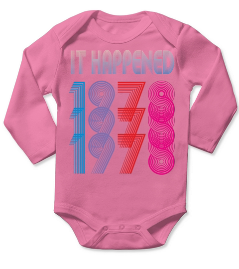 LtdEdition It Happened 1978 Long Sleeve Baby One-Piece
