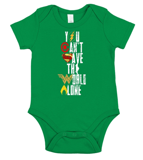You Cant Save The World Alone Shirt Short Sleeve Baby One-Piece