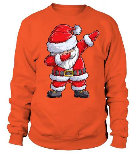 Christmas Shirts for Boys Kids Dabbing Santa Xmas Women's Sweatshirt