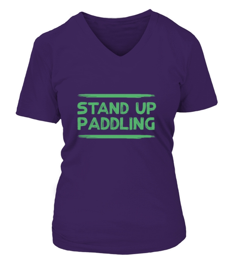 Stand-Up Paddling V-neck T-Shirt Woman
