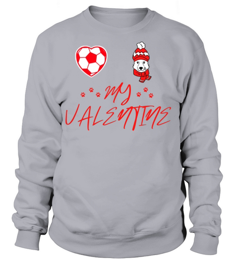 My dog and football is my valentine Women's Sweatshirt
