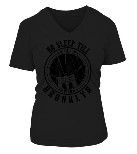 No sleep till Brooklyn TShirt V-neck T-Shirt Woman