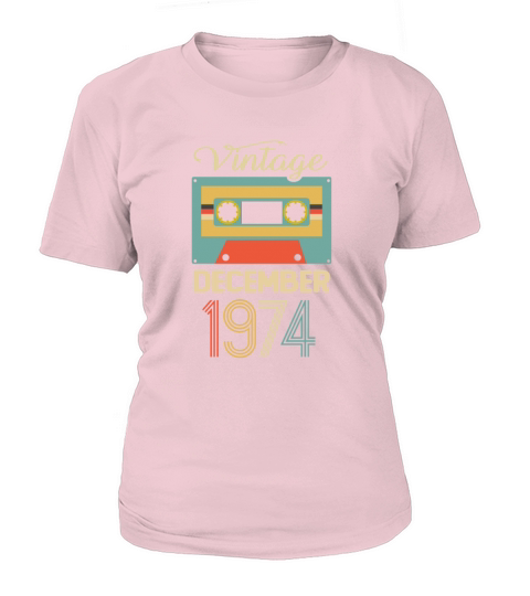 Vintage December 1974 45th Birthday 45 Year Gift Women's T-Shirt
