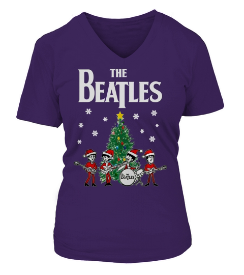 Die Beatles V-neck T-Shirt Woman