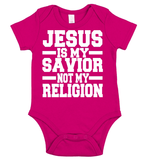 Jesus Is my Savior Short Sleeve Baby One-Piece