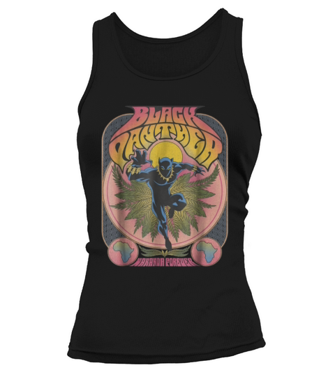 Marvel Black Panther Vintage 70 s Poster Style Bla Women's Tank Top