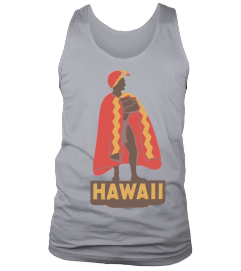 Vintage Hawaii King Kamehameha Maui Honolulu Islan Men's Tank Top