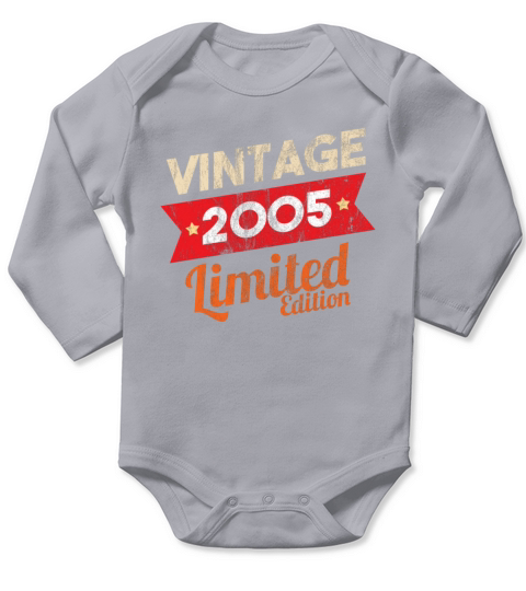 Born in 2005 Vintage Limited Edition Shirt - Gift Long Sleeve Baby One-Piece