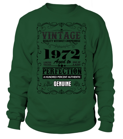 Premium Vintage 1972 Aged To Perfection Women's Sweatshirt