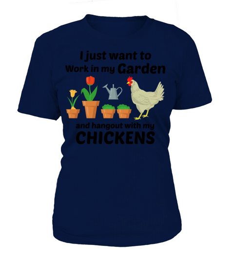 Gardening Garden Gardener Chicken Funny Gift Women's T-Shirt