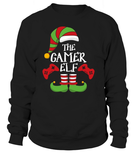 The Gamer Elf - Christmas Elf Gamer Gift Women's Sweatshirt