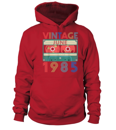 Retro Vintage June 1985 birthday Women's Hoodie