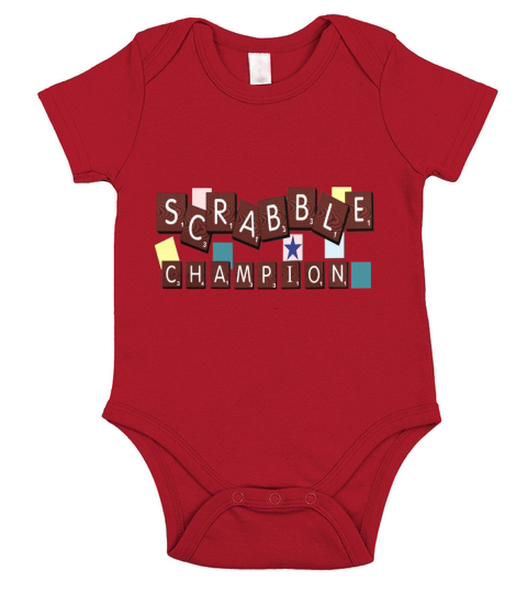 Scrabble Champion Short Sleeve Baby One-Piece