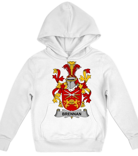 Brennan Family Crest Irish Family Crests II Kids Hoodie