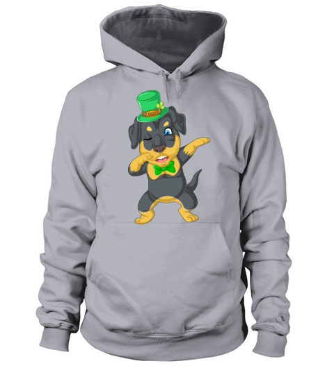 dabbing rottweiler st patricks day Women's Hoodie