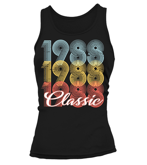Classic Vintage 33th birthday Shirt Born In 1988 Women's Tank Top