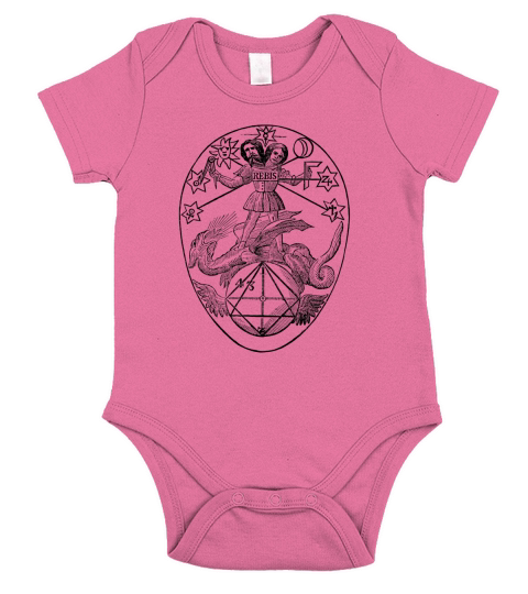 Vintage Alchemy Symbol Rebis Short Sleeve Baby One-Piece