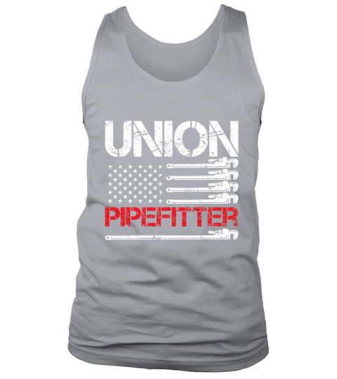 Union Pipefitter Union Strong USA American Flag Tank Top Unisex