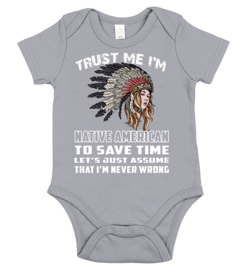 Native American Short Sleeve Baby One-Piece