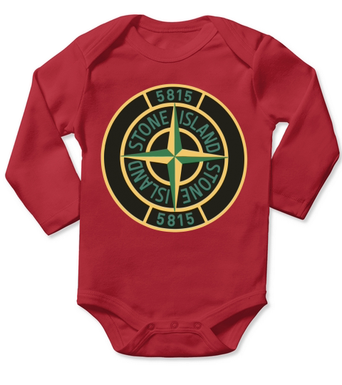 Stone Island logo Limitied Edition T-Shirt Long Sleeve Baby One-Piece