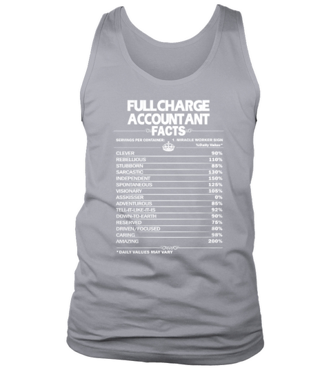 FULL CHARGE ACCOUNTANT Job Fact Tank Top Unisex