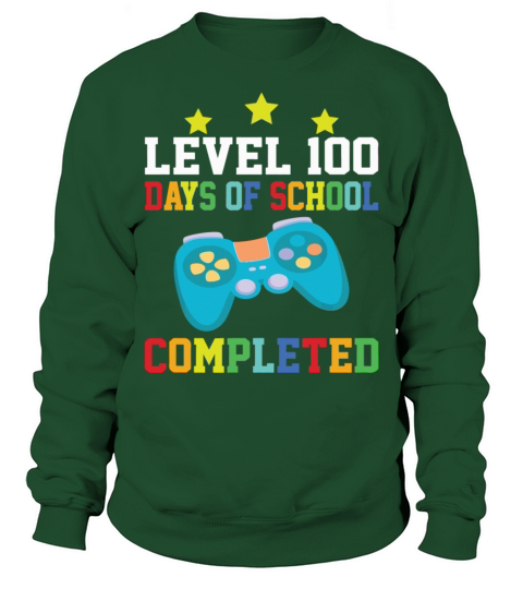Video Gamer Student 100th Day Teacher 100 Days Men's Sweatshirt
