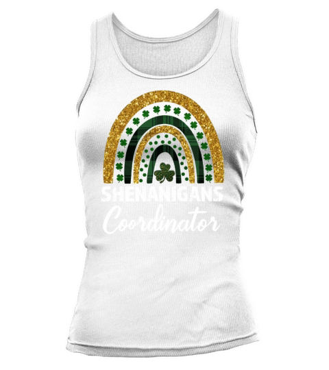 Shenanigans Coordinator Rainbow St Patricks Day Te Tank top Woman