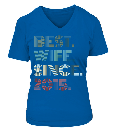 Womens 1st Wedding Anniversary Gift Wife Since Women's V-Neck T-shirt