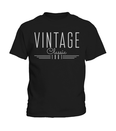 40th Birthday Vintage 1981 Funny Gift Kids T-Shirt