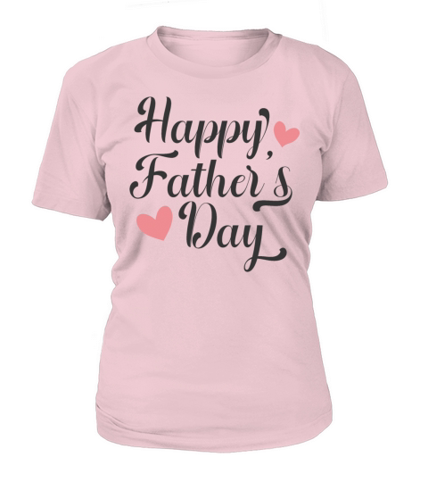 Simple and Elegant Happy Fathers Day Calligraphy Women's T-Shirt