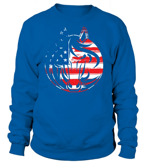 Racing Horse Circle Flag Sweatshirt Unisex